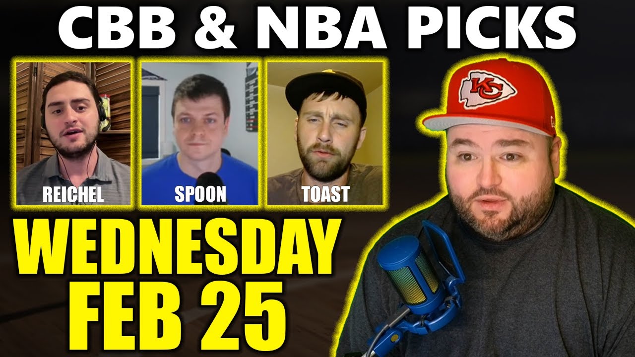 College Basketball & NBA Picks with Kyle Kirms | Wednesday February 25th