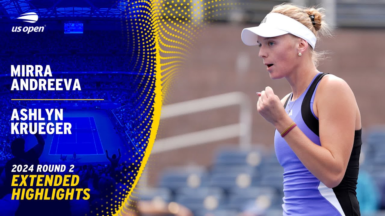 Mirra Andreeva vs. Ashlyn Krueger Extended Highlights | 2024 US Open Round 2