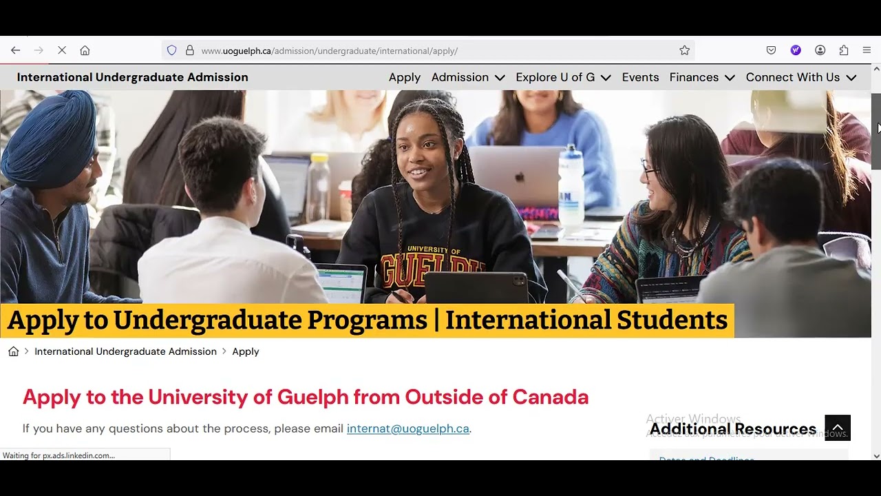 Bourse d'étude au Canada, Financé et Ouvertes pour les étudiants internationaux, Sept 2026-2027, ...