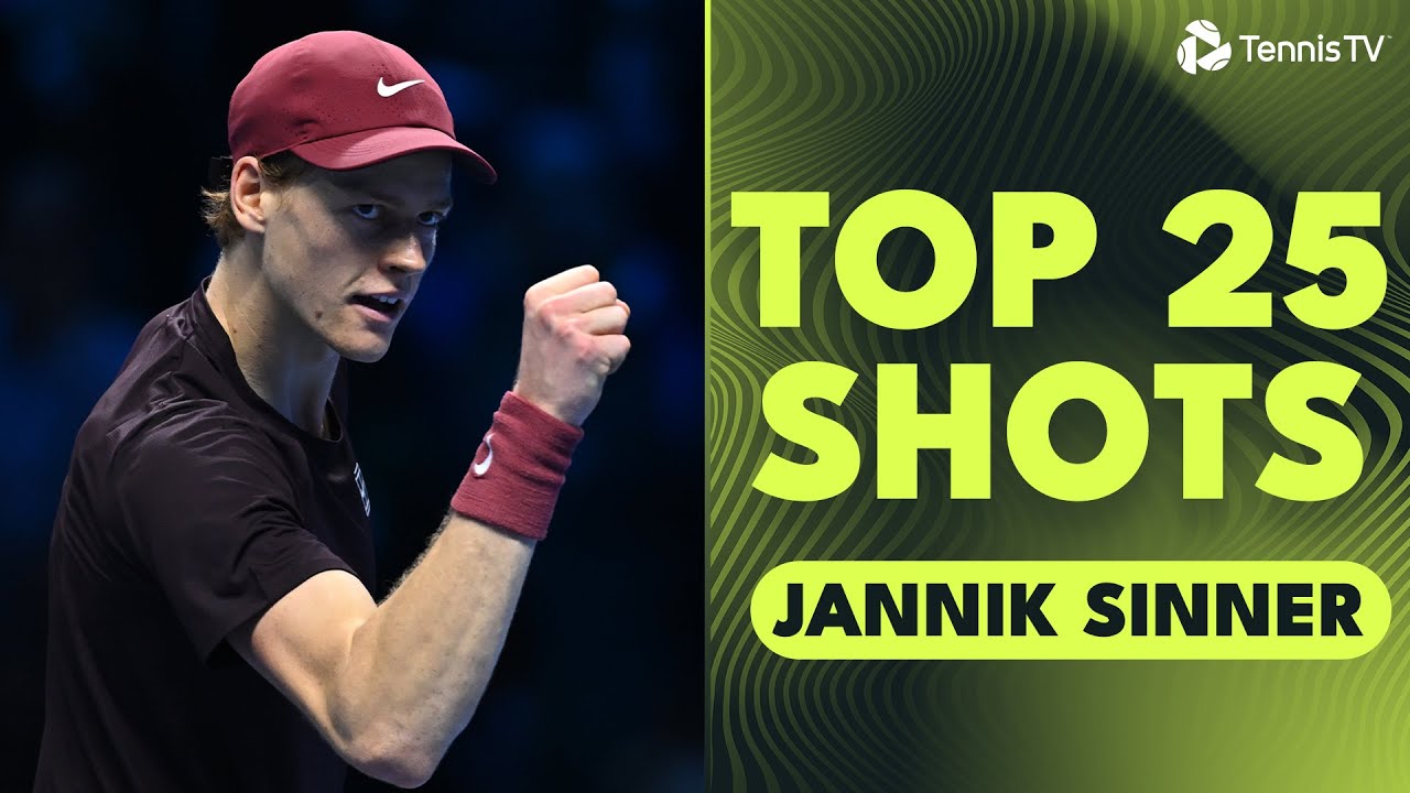 Jannik Sinner's Top 25 Shots From The 2025 Season! 😮‍💨