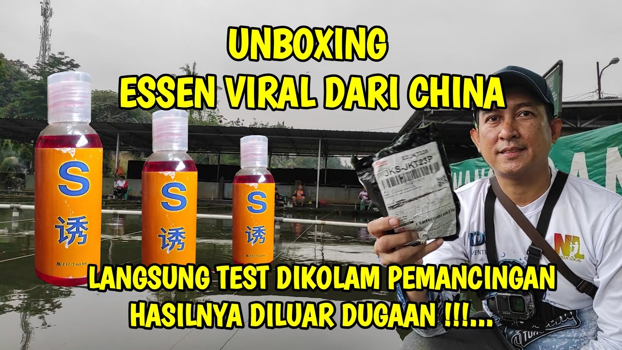 UNBOXING ESSEN VIRAL DARI CHINA LANGSUNG TEST DI KOLAM LOMBA PEMANCINGAN
