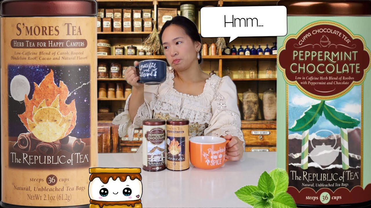The Republic of Tea: 🌱🍫Peppermint Chocolate & S'mores 🏕🔥 Tea Review