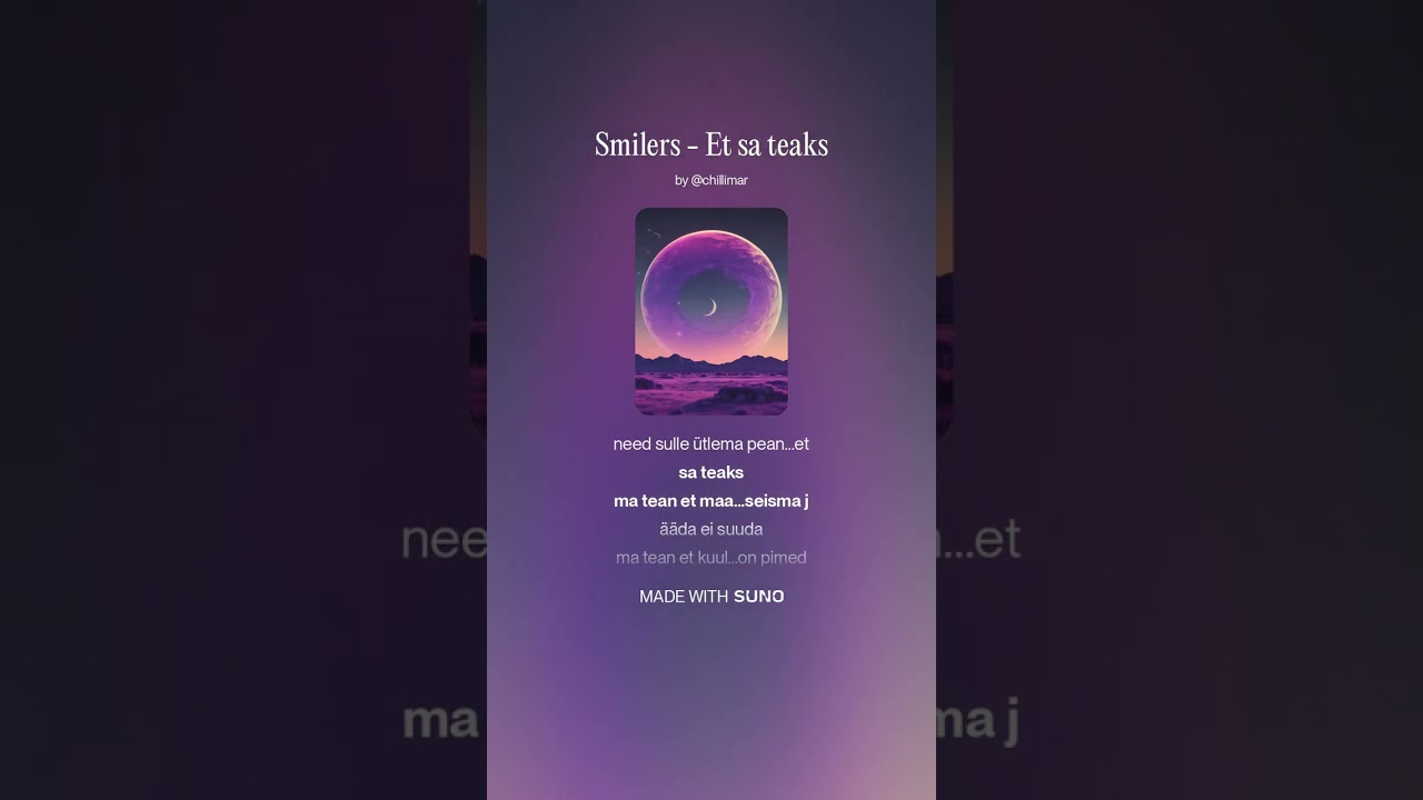 Smilers - Et sa teaks (Suno AI)