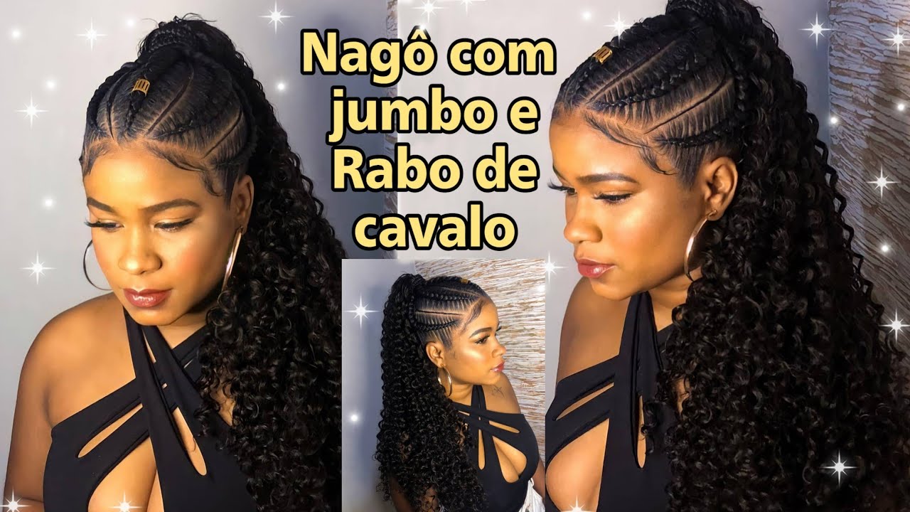 Trança Nagô + Entrelace com Cabelo Bio Orgânico 🦋💕