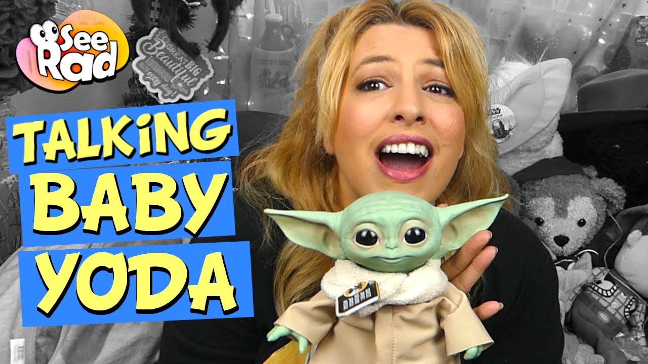 BABY YODA TALKS! Hasbro The Child Talking Plush Review & Revealing the Giveaway Winner