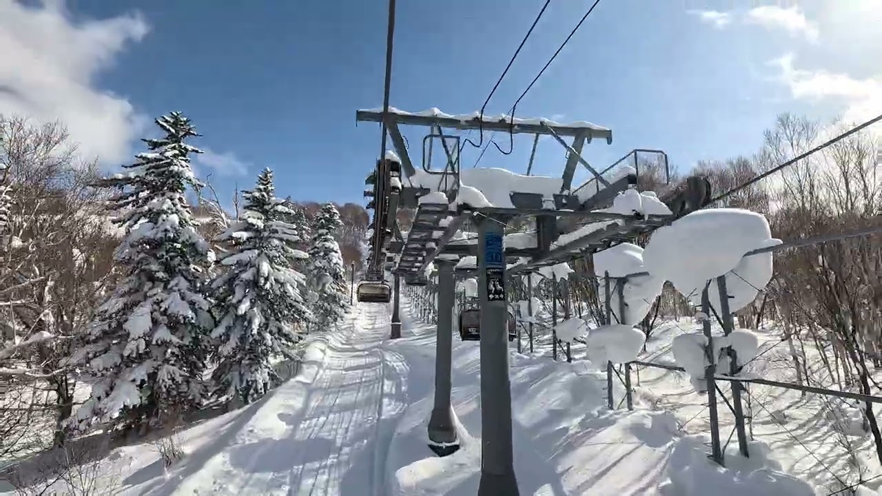 260217 Yoichi No.1 Express chair-lift, Kiroro