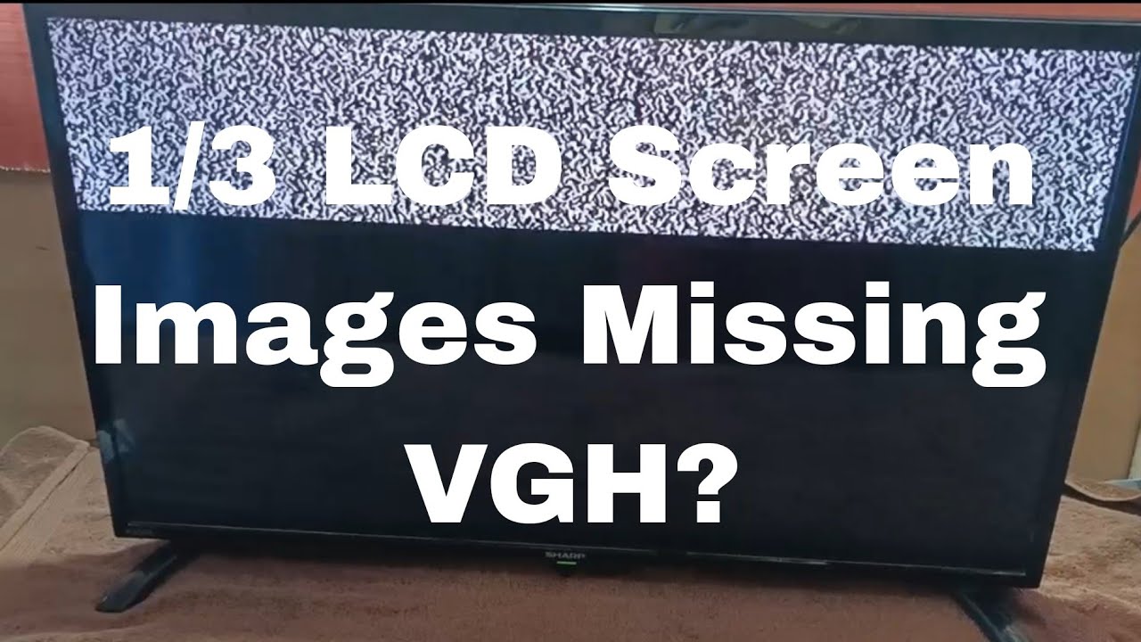 SHARP AQUOS LED TV (LC-32LE185M) 1/3 Screen Image Problem