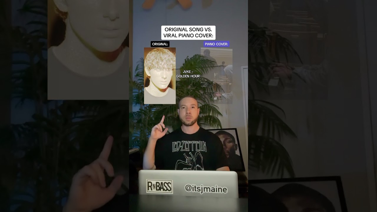 Original Song Vs. Viral Piano Cover: Jvke &ldquo;Golden Hour&rdquo; & Andy Morris #shorts #jvke #goldenhour