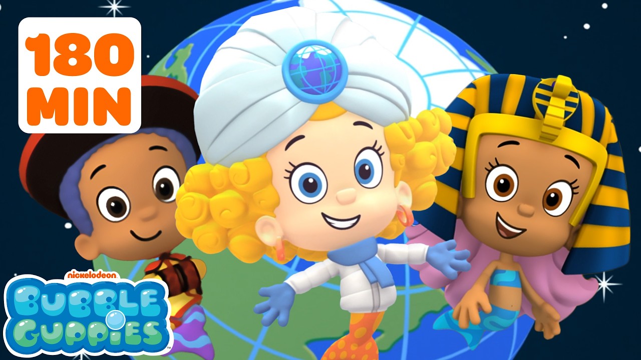 Guppies Around the World! 🌎 | Bubble Guppies