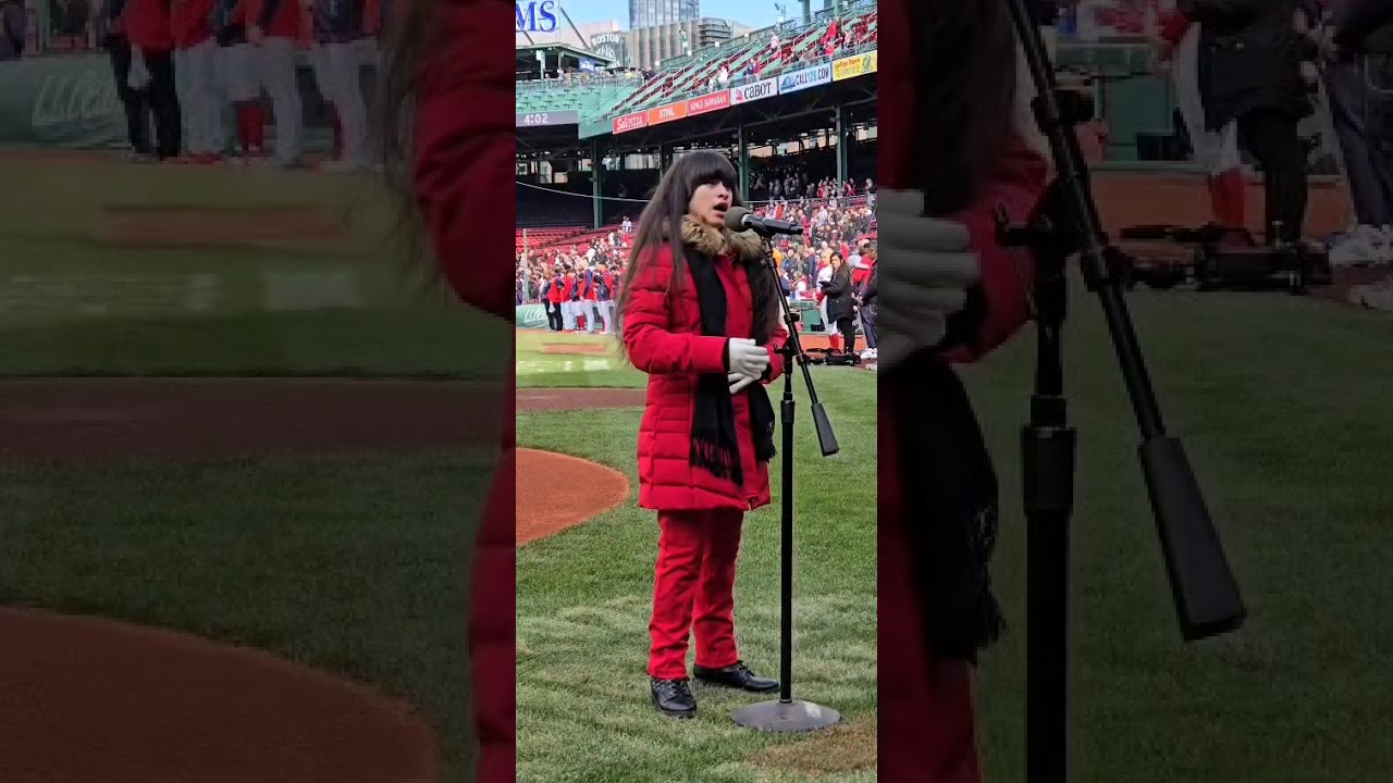 Melodie sings National Anthem at Fenway Park 2025