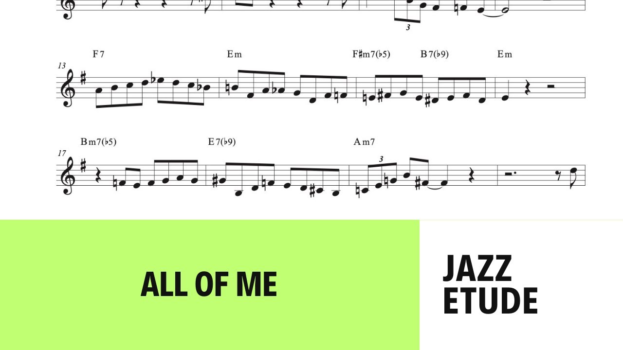 Jazz trumpet solo - All of me