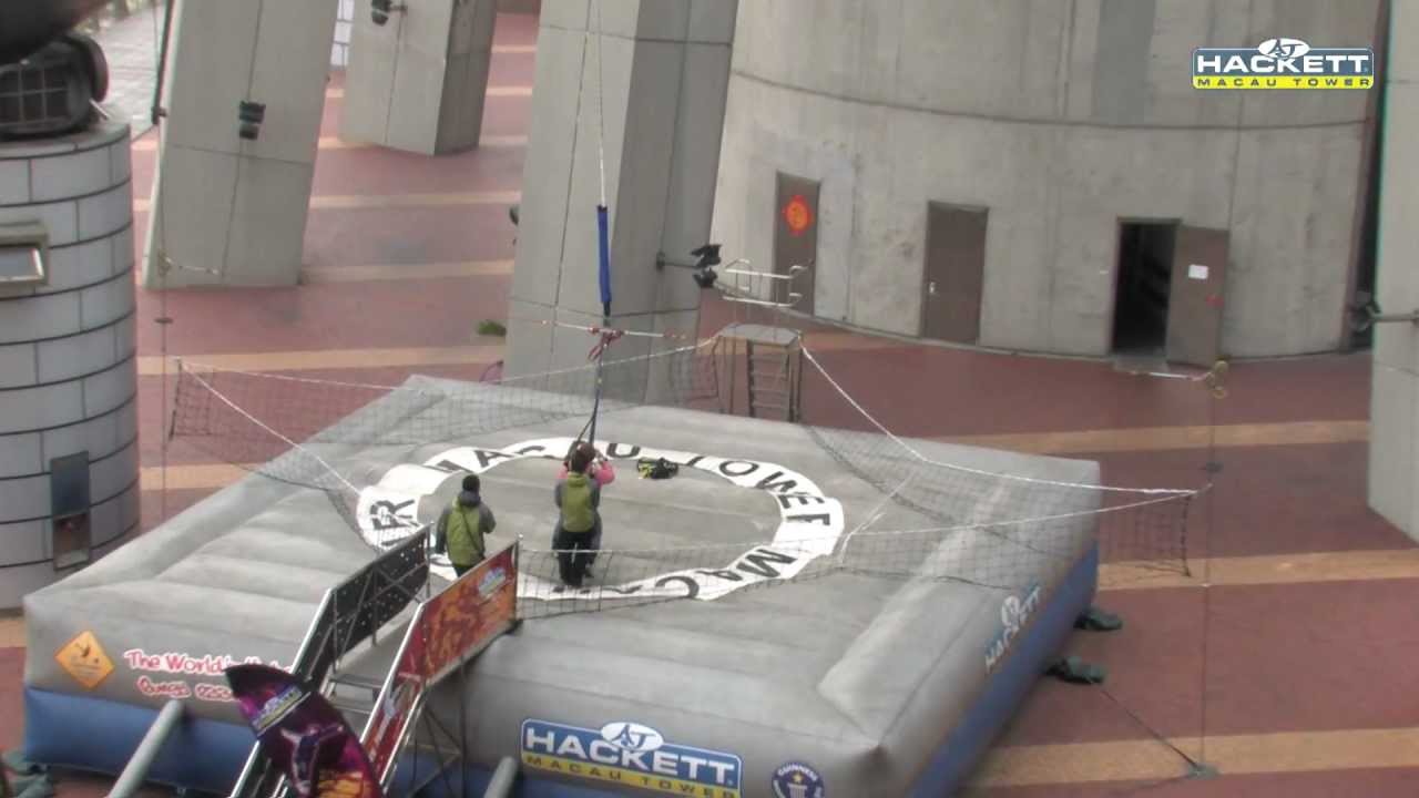 Zac's Macau Tower 233 Meter Bungy Jump
