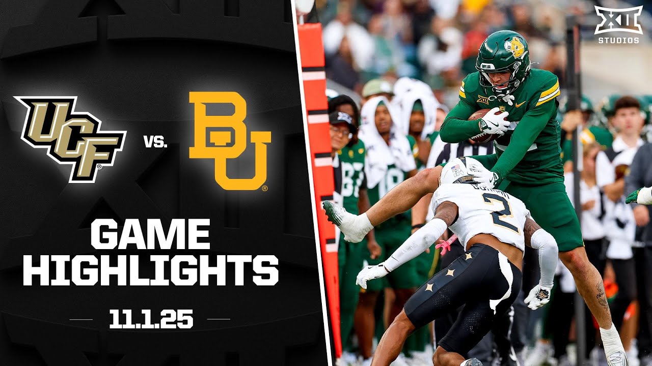 UCF vs. Baylor Game Highlights | 2025 Big 12 Football