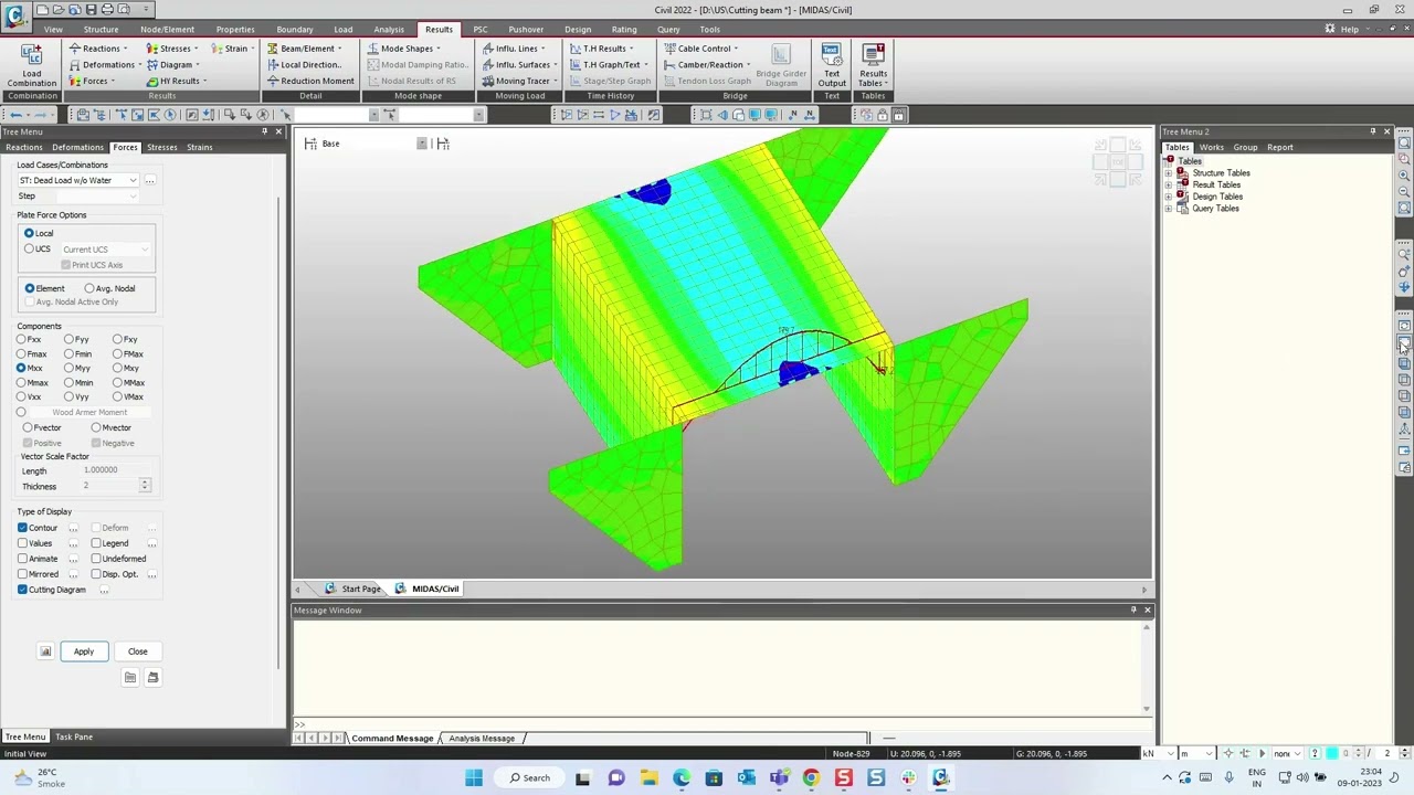 Cutting Line Diagram