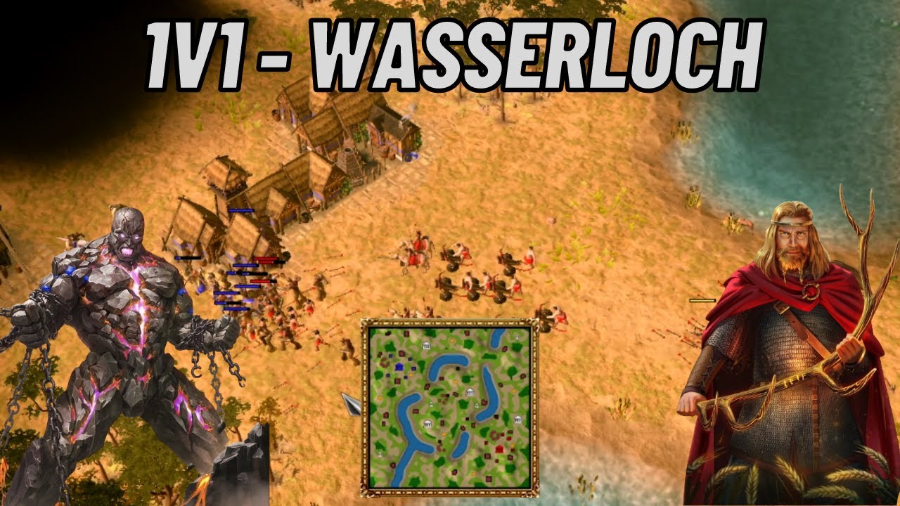 1v1 als Kronos auf Wasserloch ! (Age of Mythology Retold Ranked)