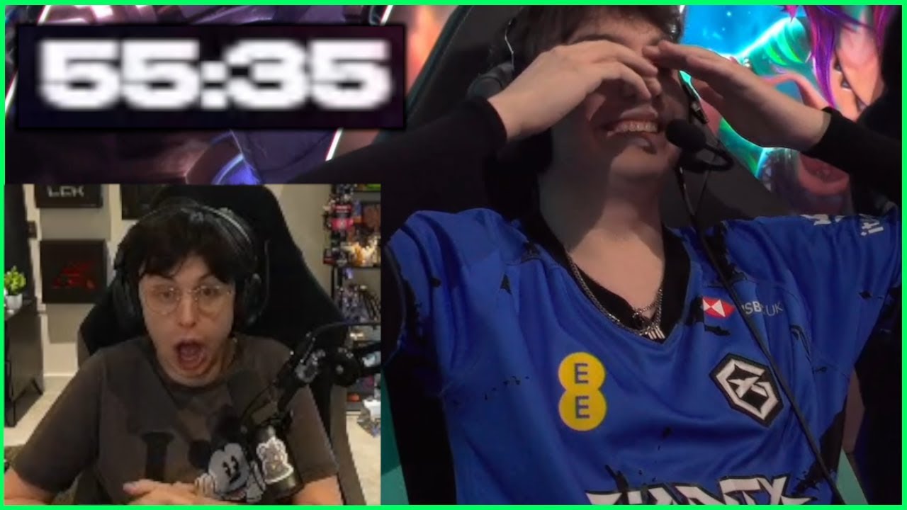 Caedrel Reacts To 55 Minute BANGER LEC Game
