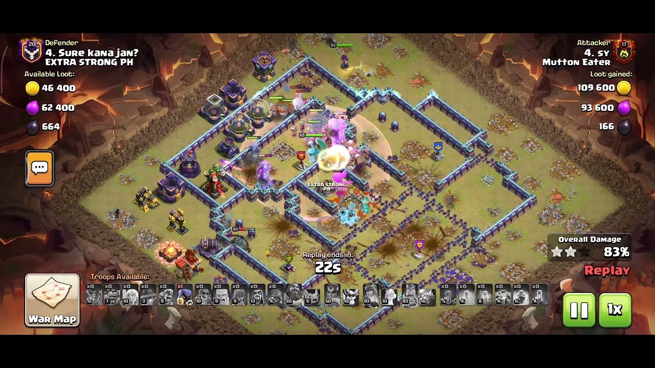 My bes toodey atteck in wor#coc #clashofclans  #challengegames #partyentertainment #gaming #games