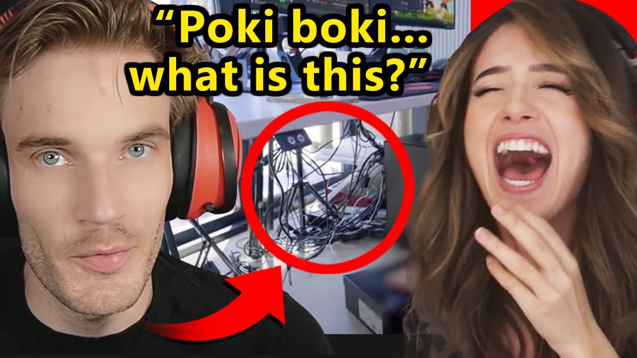 Pewdiepie Reacts to Pokimane Room Tour