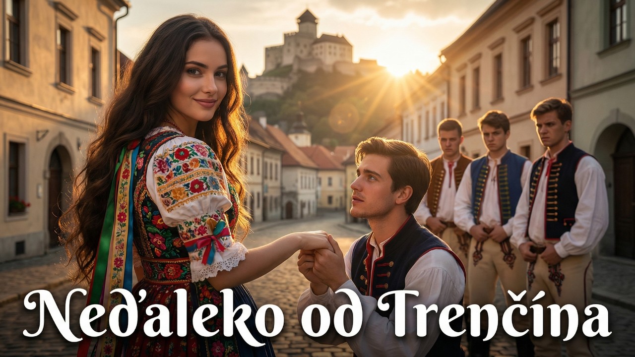 Neďaleko od Trenčína 💃 Slovenská ľudová pieseň 💖 SpievAI Srdcom