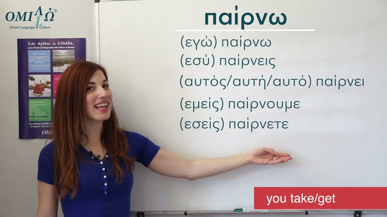How to conjugate the Greek verb 