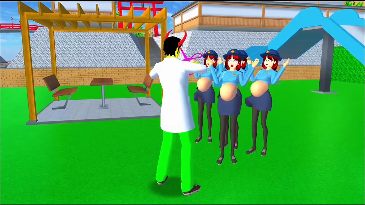 Zombie Doctor Finds Pregnant Police Girls😱👮‍♀️||#sakuraschoolsimulator#shortsfeed #trending #sss#fyp