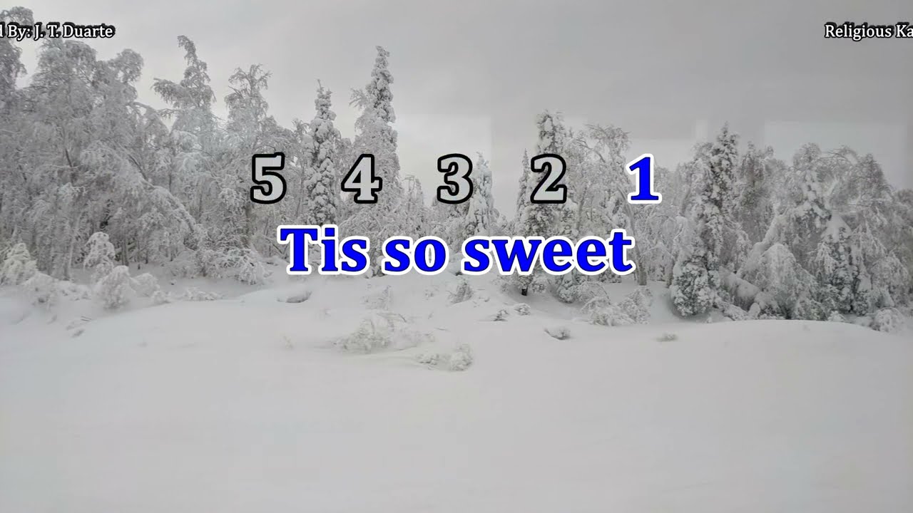 'Tis So Sweet to Trust in Jesus - Key of F (Karaoke)