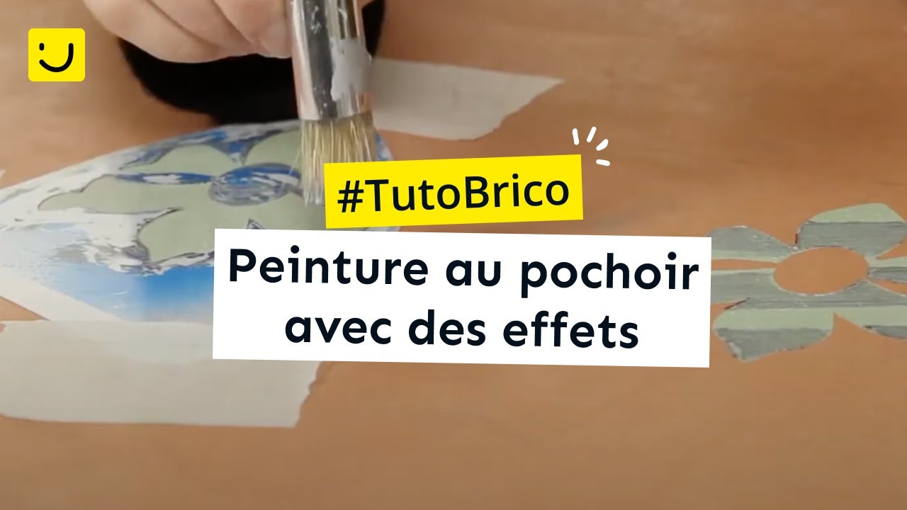 Peinture au pochoir avec des effets