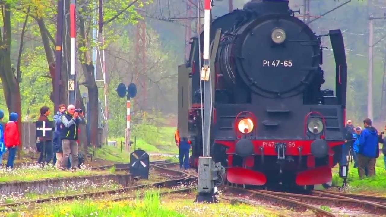 Parowóz Pt47-65 w Złotoryi i Jerzmanicach Zdroju
