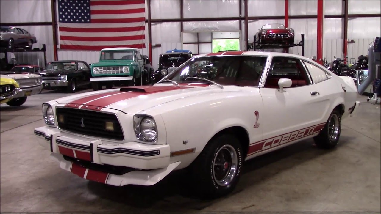 1977 Ford Mustang Cobra White and Red