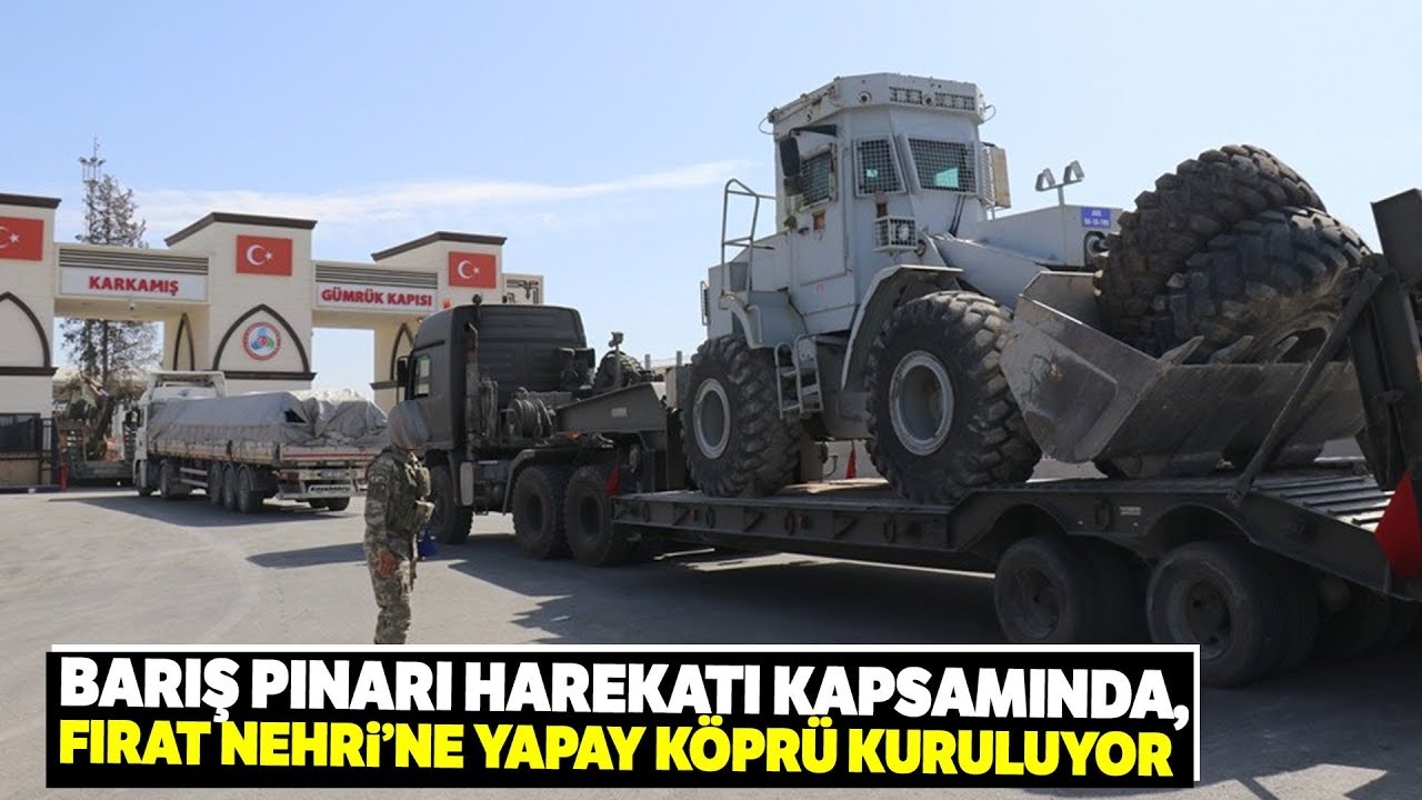 Fırat Nehri Üzerine Yapay Köprü Kuruluyor