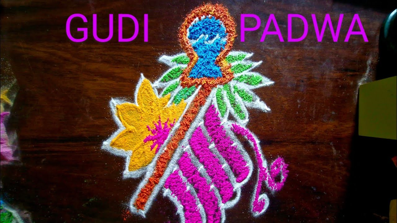 Traditional✨️ Simple Gudi Padwa😍👌 Dot Rangoli Design ⚱️🌿🌸 #2026gudipadwa #trending video #festival 