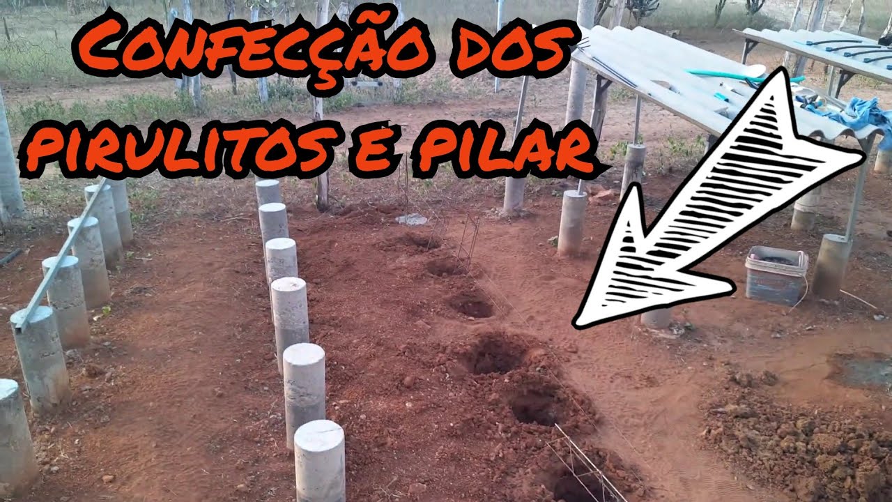 Confecção dos pirulitos e pilar.