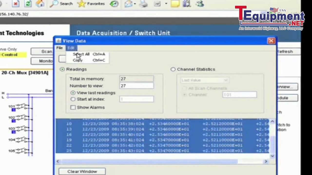 Agilent 34972A LXI Data Acquisition Control Mainframe and Modules