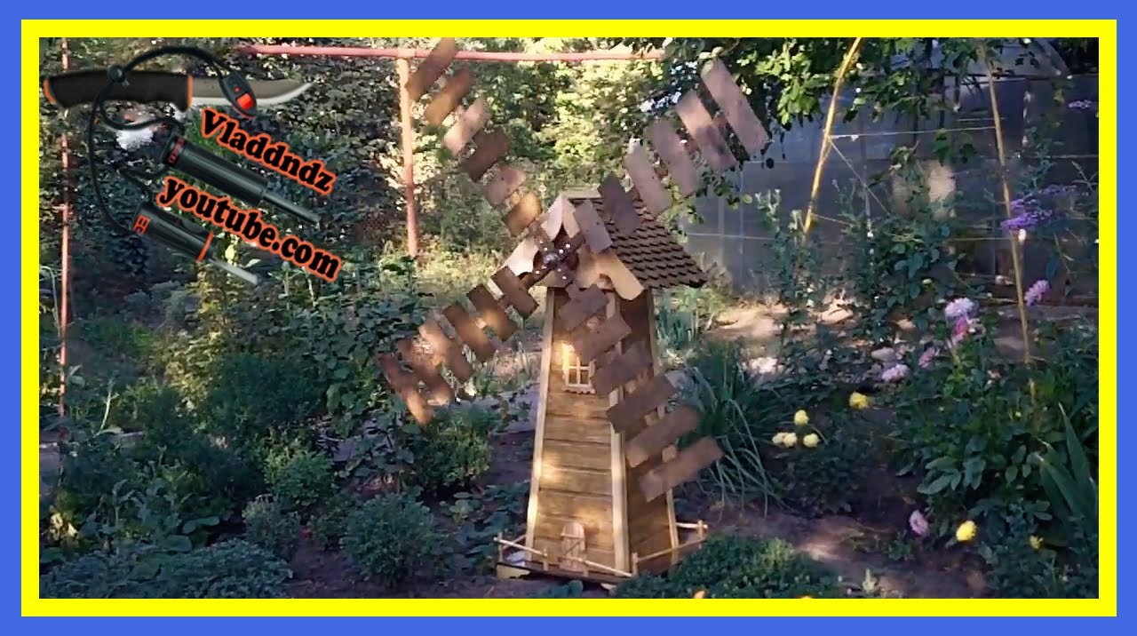 Декоративная мельница своими руками (готовый результат)