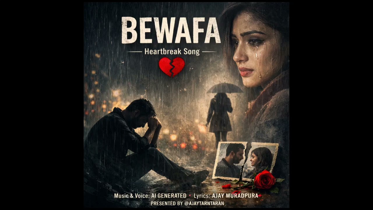 BEWAFA | Heartbreak Song | Sad Love Story | Lyrics by Ajay Muradpura | AI Music
