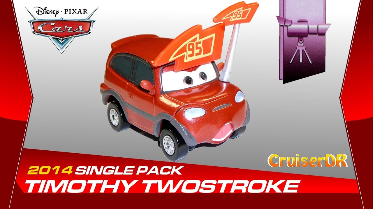 Disney Pixar Cars  2014 Diecast Single Pack Timothy Twostroke ( Zweitakter ) 1:55 Scale Mattel