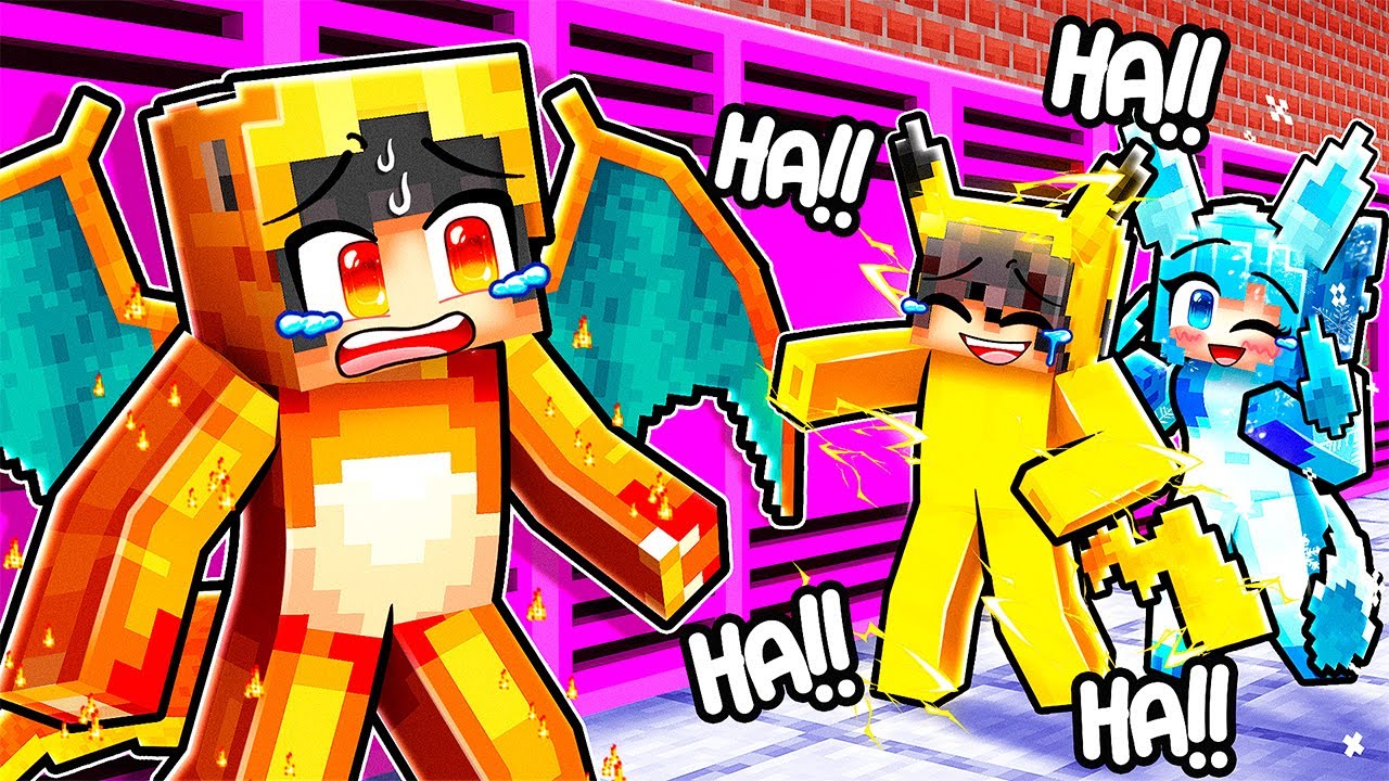 FIRST DAY in School as POKEMON!