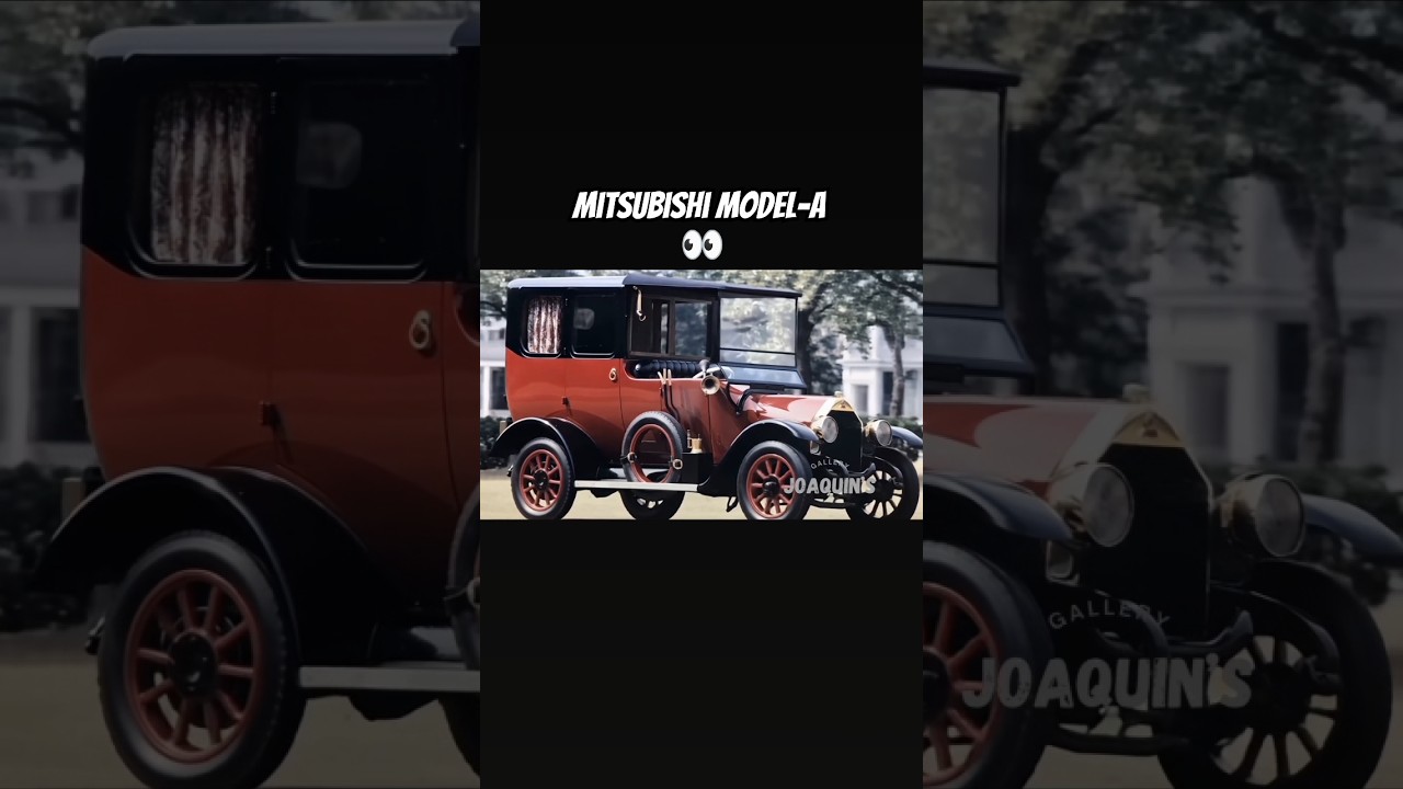 In 1917 | Mitsubishi Model-A was introduced.  #automobile #history #car #vintage #mitsubishi