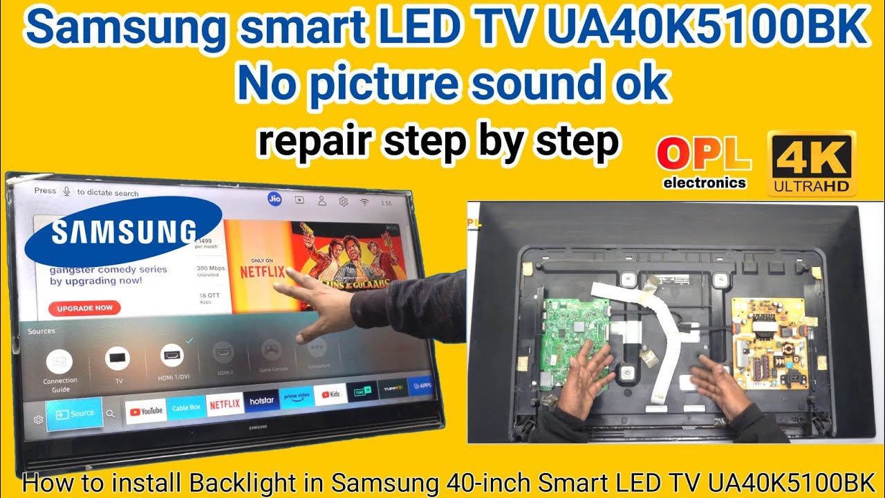 The Ultimate Guide: Step-by-Step Backlight Installation in Samsung UA40K5100BK 40-inch Smart LED TV
