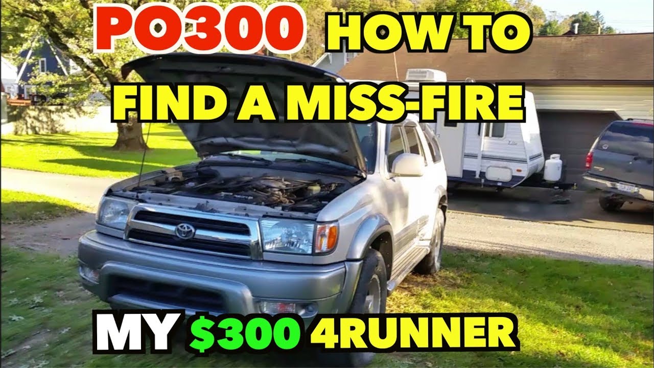 Toyota 4Runner PO300 2000 г.в. Тестирование/замена блоков катушек зажигания.