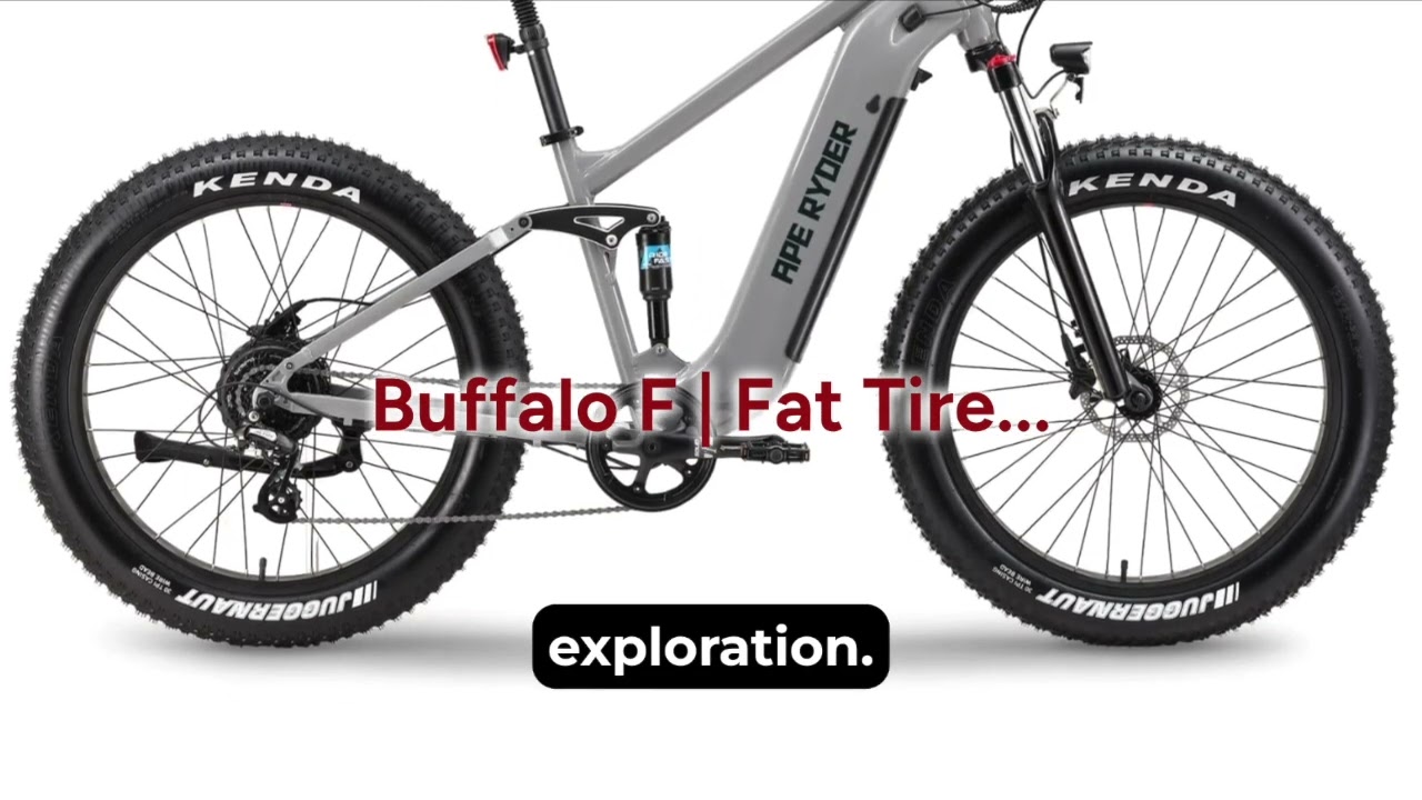 Buffalo F   Fat Tire E Mountain Bike |  What's the Best Fat Tire Mountain Bike for Beginners?
