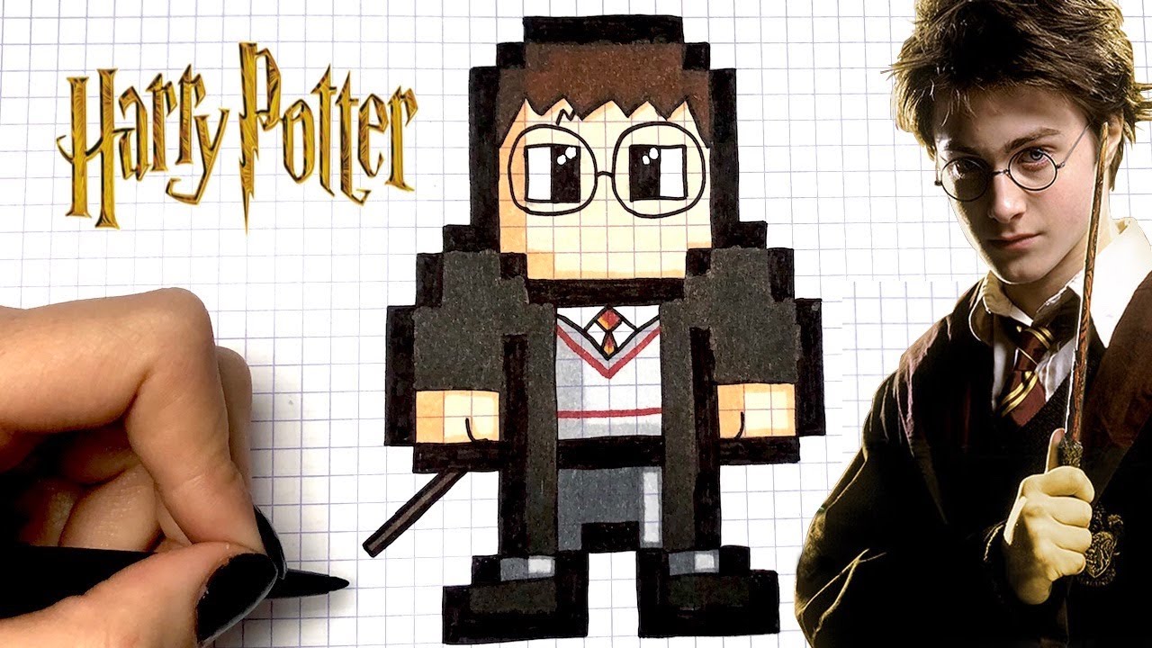 TUTO DESSIN HARRY POTTER PIXEL ART