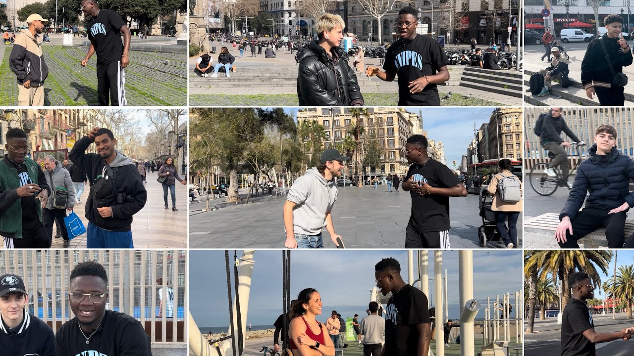 EUROPEAN CANNOT MENTION AFRICAN COUNTRY NAMES 😱🤯😳PEOPLE TO BARCELONA #streetvibes #street #funny