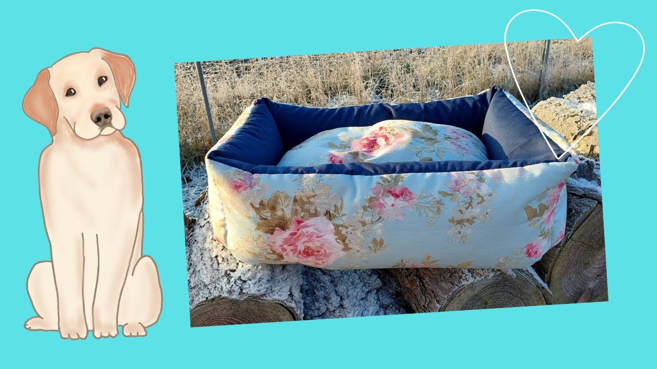 Hundebett nähen, Nähanleitung Hundebett, Nähen für Anfänger, Hundekorb selber machen, DIY Hundebett