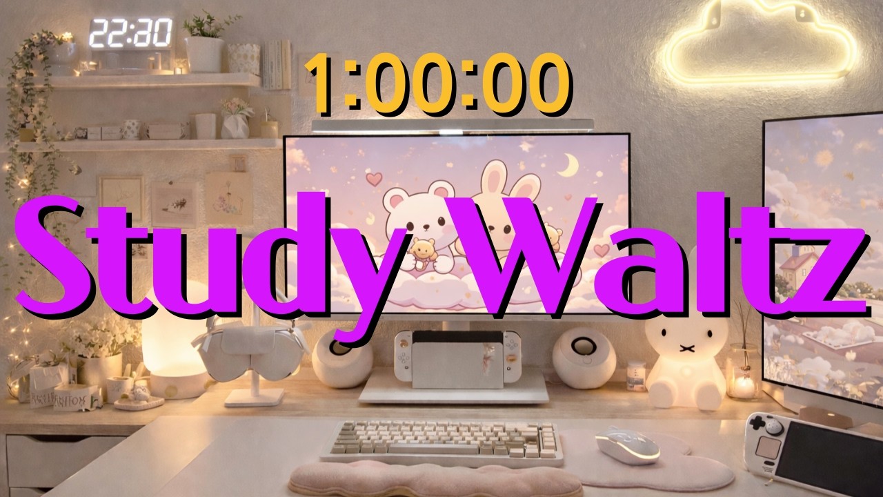 [playlist](가사X) 오늘 하루도 수고했어, 포근하게 쉬어가는 밤 | 1시간 집중 타이머⏱️ | Study Waltz