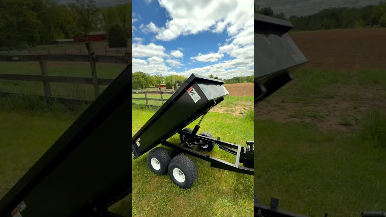 Little trailer, HUGE dump capacity. Hydraulic Dump Trailer for Tractors & UTVs & ATVs