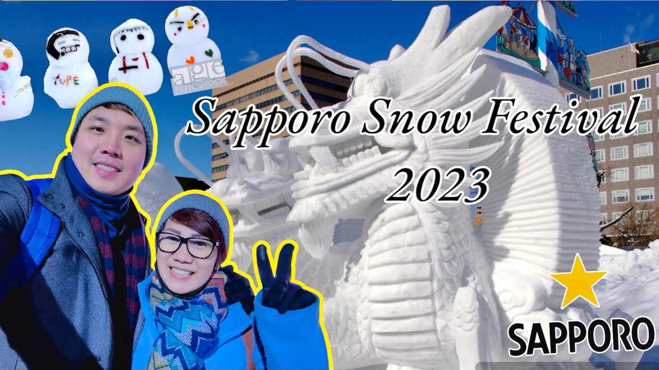 Sapporo Snow Festival Projection Mapping Show at Odori Park Feb 2023