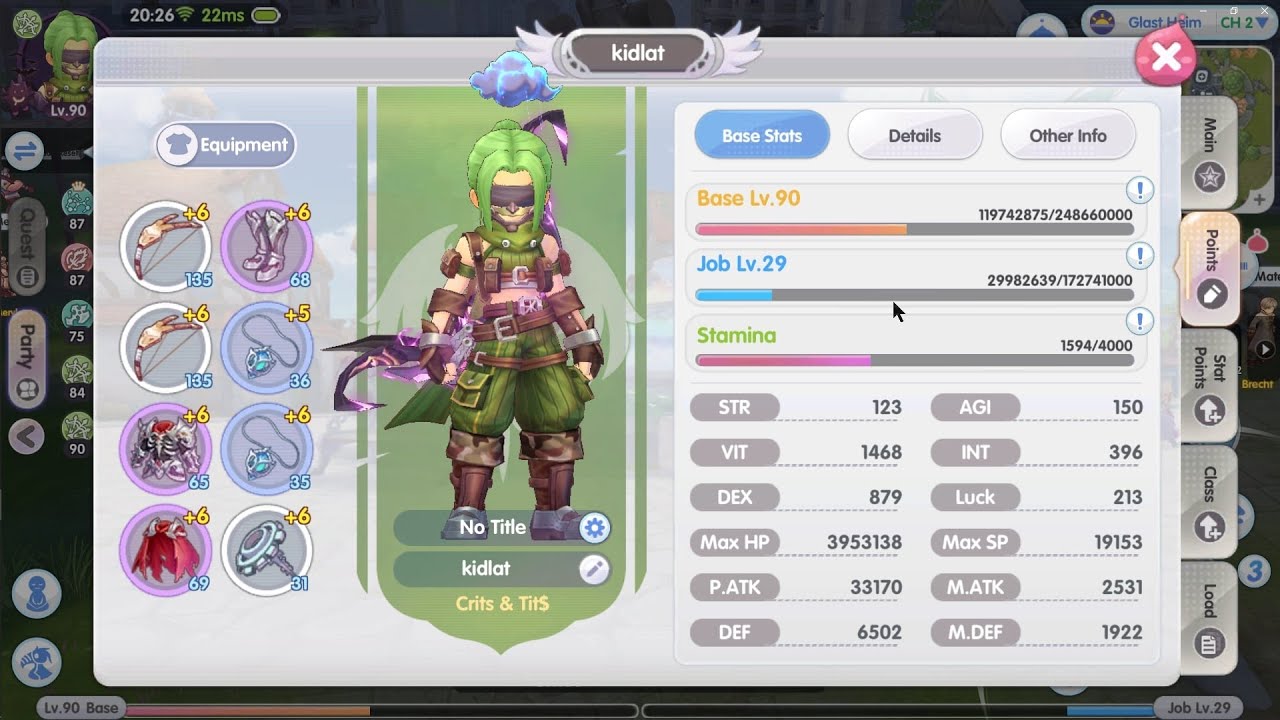 LOW STAT RANGER KVM #rox #ragnarokxnextgeneration