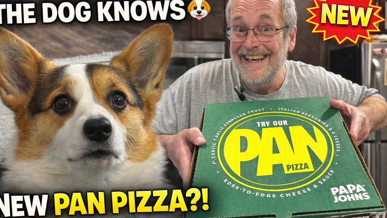 Обзор новой пиццы Pan Pizza от Papa John’s 🍕 (Она сводит собаку с ума!)