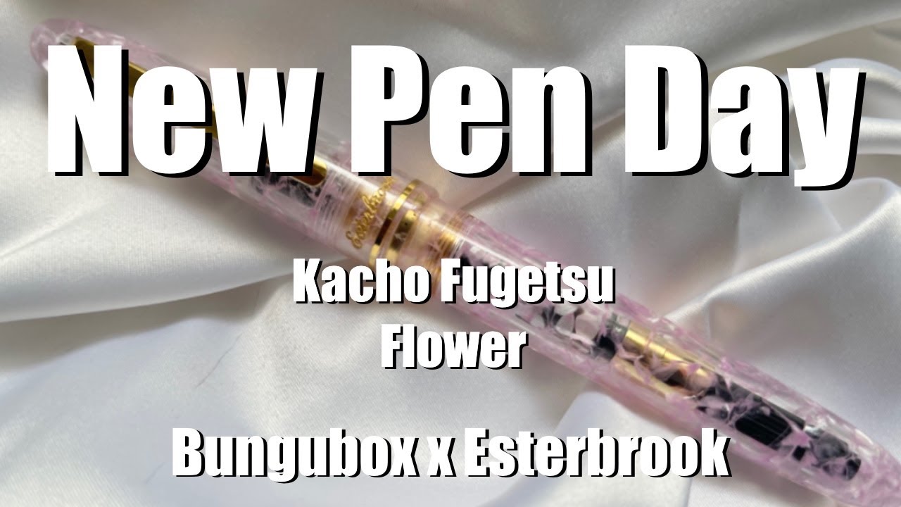 #НовыйДеньРучки! Bungubox x Esterbrook Kacho Fugetsu Flower Estie! Первые впечатления | Анита Энглин